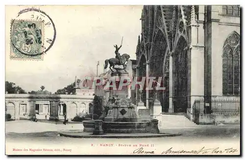 Cartes postales Nancy Statue de Rene II