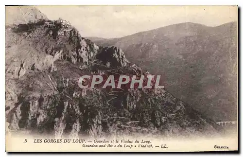 Ansichtskarte AK Les Gorges du Loup Gourdon et le Viaduc du Loup