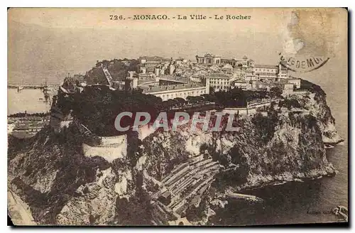 Cartes postales Monaco La Ville le Rocher