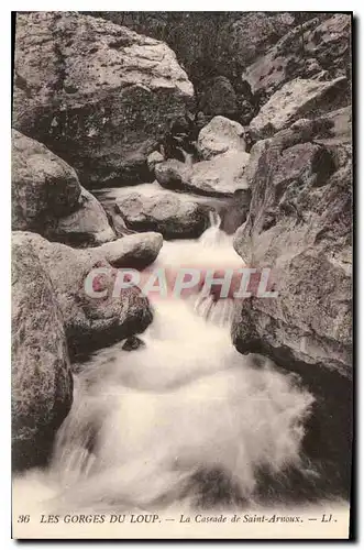 Ansichtskarte AK Les Gorges du Loup La Cascade de Saint Arnoux