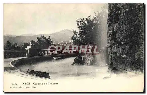 Cartes postales Nice Cascade du Chateau