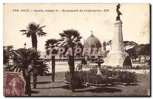 Ansichtskarte AK Nice Jardin Albert Ier monument du Centenaire