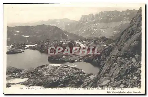 Ansichtskarte AK Chamonix Mont Blanc Le Lac Cornn et la chaine de Fiz