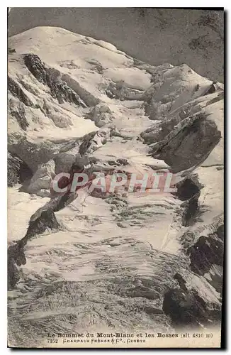 Cartes postales Le Sommet du Mont Blanc et les Bosses