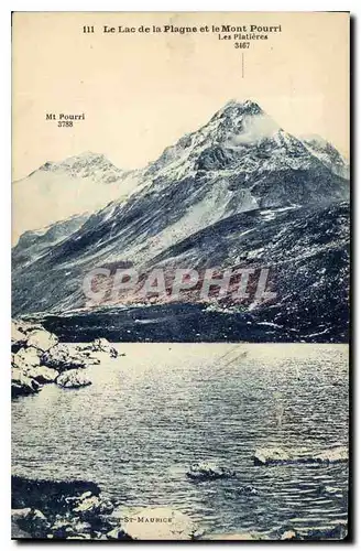 Ansichtskarte AK Le Lac de la Plagne et le Mont Pourri