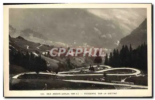 Ansichtskarte AK Col des Aravis Descente sur la Giettaz