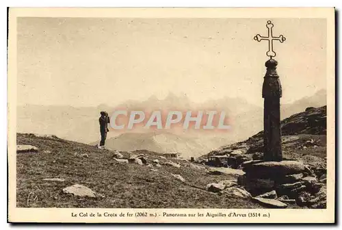 Cartes postales Le Col de la Croix de fer Panorama sur les Aiguilles d'Arves