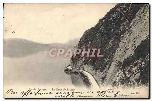 Cartes postales Lac du Bourget la Route de Brisson