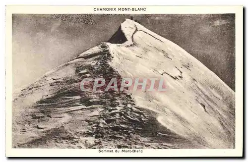 Cartes postales Chamonix Mont Blanc Sommet du Mont Blanc