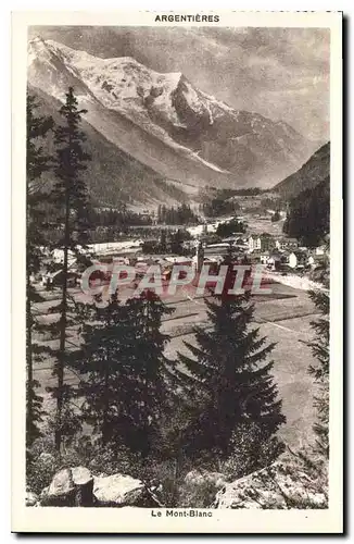 Cartes postales Argentieres le Mont Blanc