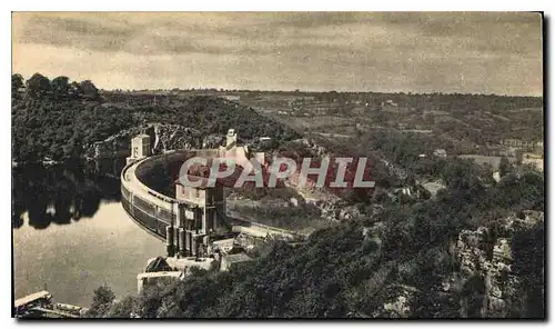 Cartes postales Barrage d'Eguzon et Pont des Piles vue d'ensemble