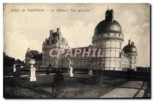 Cartes postales Valencay le Chateau vue generale