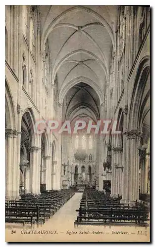 Ansichtskarte AK Chateauroux Eglise Saint Andre Interieur