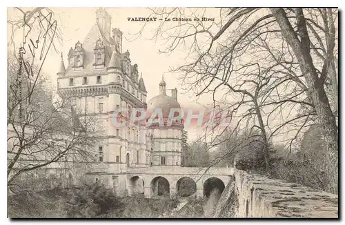 Ansichtskarte AK Valencay le Chateau en Hiver