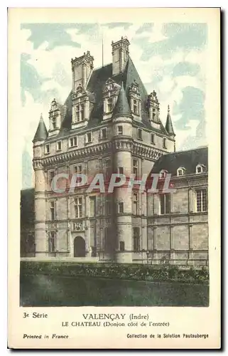 Cartes postales Valencay Indre le Chateau Donjon Cote de l'Entree