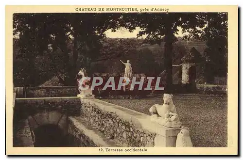 Ansichtskarte AK Chateau de Montrottier pres d'Annecy Terrasse occidentale