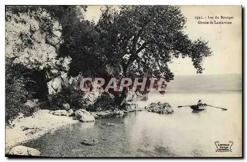 Ansichtskarte AK Le Lac du Bourget Grotte de Lamartine