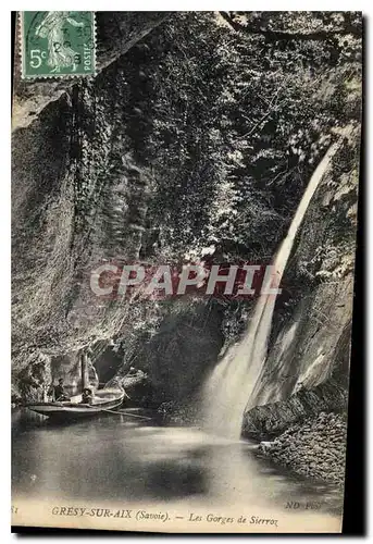 Ansichtskarte AK Gresy sur Aix Savoie les Gorges de Sierroz Bateau