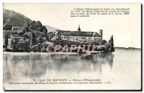 Ansichtskarte AK Lac du Bourget Abbaye d'Hautecombe Ancienne necropole des Ducs de Savoie rentermant 25 superbes