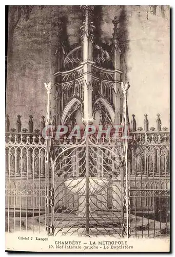 Cartes postales Chambery la Metropole Nef Laterale Gauche la Baptistere