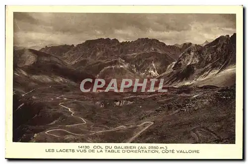 Ansichtskarte AK Col du Galbier les Lacets vus de la Table d'Orientation Cote Valloire