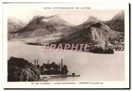 Ansichtskarte AK Sites Pittoresque de Savoie Lac d'Annecy le Port de Talloires Duingt et le Petit Lac