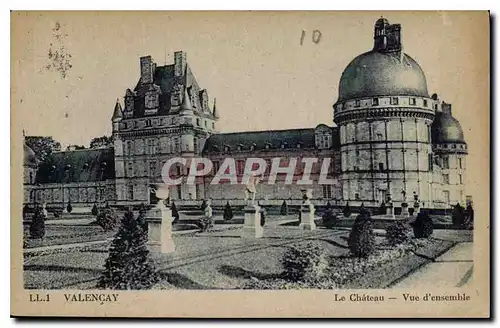 Cartes postales Valencay le Chateau vue d'ensemble