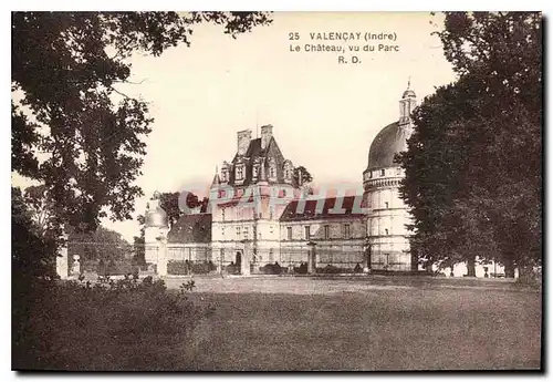 Cartes postales Valencay Indre le Chateau vu du Parc