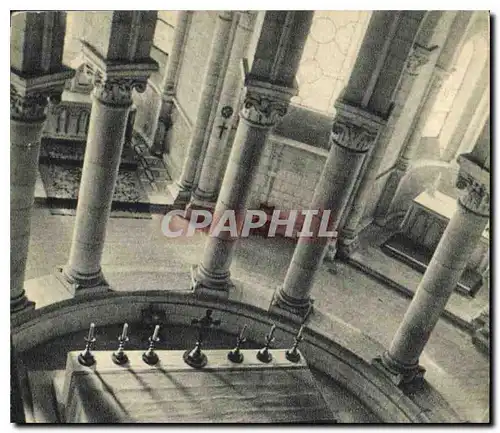 Cartes postales Fontgombault l'eglise abbatiale le Maitre Autel vu du Triforium