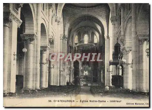 Ansichtskarte AK Chateauroux Eglise Notre Dame Interieur