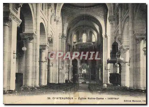 Cartes postales Chateauroux Eglise Notre Dame Interieur