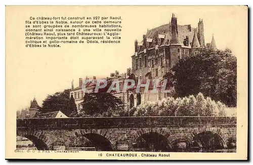 Cartes postales Chateauroux Chateau Raoul