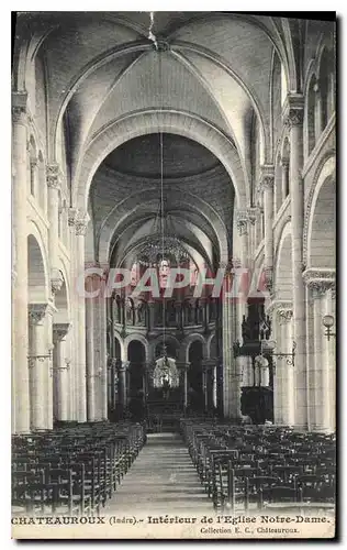 Cartes postales Chateauroux Indre Interieur de l'eglise Notre Dame