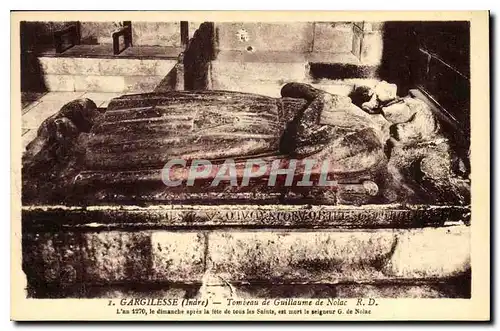 Cartes postales Gargilesse Indre Tombeau de Guillaume de Nolac