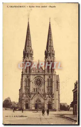 Ansichtskarte AK Chateauroux Eglise Saint Andre Facade