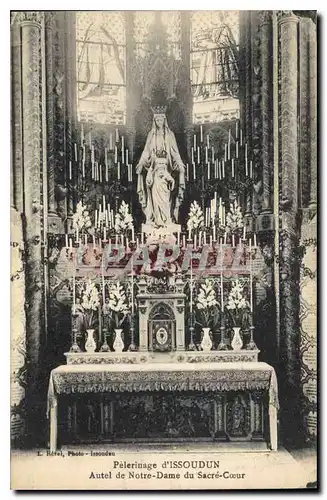 Cartes postales Pelerinage d'Issoudun Autel de Notre Dame du Sacre Coeur
