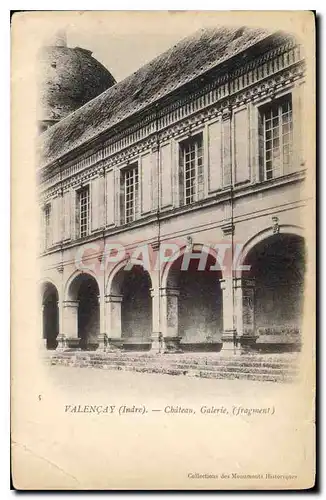 Cartes postales Valencay Indre Chateau Galerie Fragment