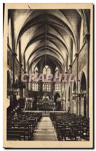 Ansichtskarte AK Issoudun Indre Interieur de la Basilique du Sacre Coeur