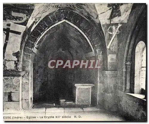 Cartes postales Gargilesse Indre Eglise la Crypte XII siecle
