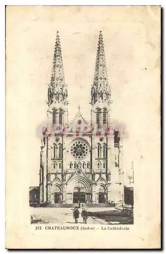 Cartes postales Chateauroux Indre la Cathedrale