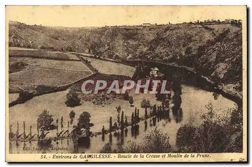 Cartes postales Environs de Gargilesse Boucle de la Creuse et Moulin  de la prune