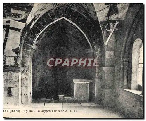 Ansichtskarte AK Gargilesse Eglise la crypte XII siecle