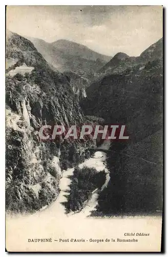 Cartes postales Dauphine Pont d'Auris Gorges de la Romanche