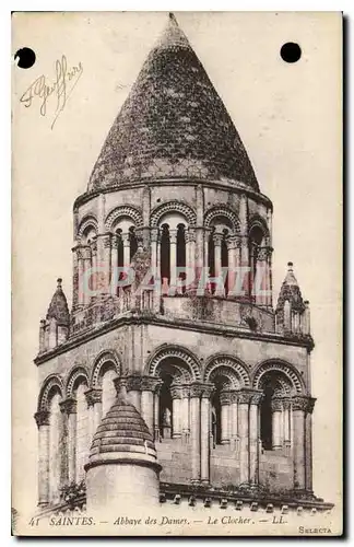 Cartes postales Saintes Abbaye des dames le clocher