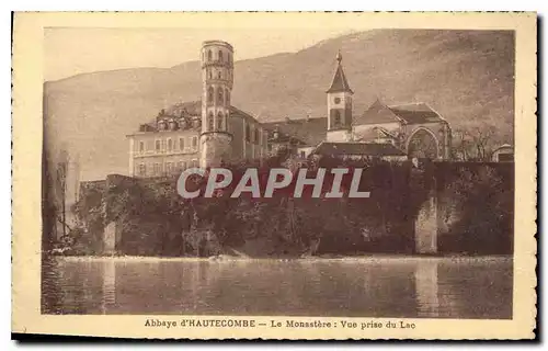 Cartes postales Abbaye d'Autecombe le Monastere vue prise du Lac