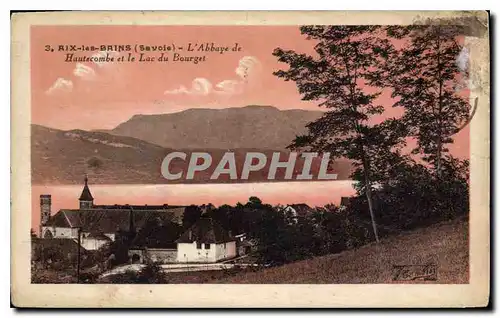 Cartes postales Aix les Bains Savoie l'Abbaye de Hautecombe et le Lac du Bourget