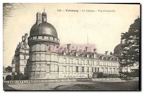 Ansichtskarte AK Valencay le Chateau vue d'ensemble