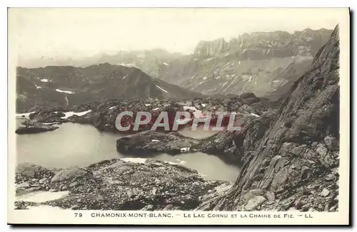 Cartes postales Chamonix Mont Blanc le Lac Cornu et la Chaine de Fiz