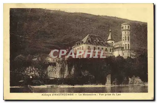 Cartes postales Abbaye d'Hautecombe le Monastere vue prise du Lac