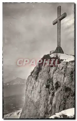 Ansichtskarte AK Environs de Chambery les Deserts Savoie la Croix du Nivolet erigee en 1910 construite en beton d